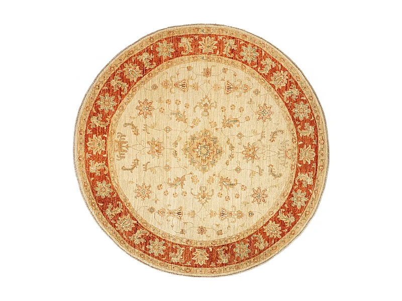 Wollteppich 200x202 Beige Kaizar