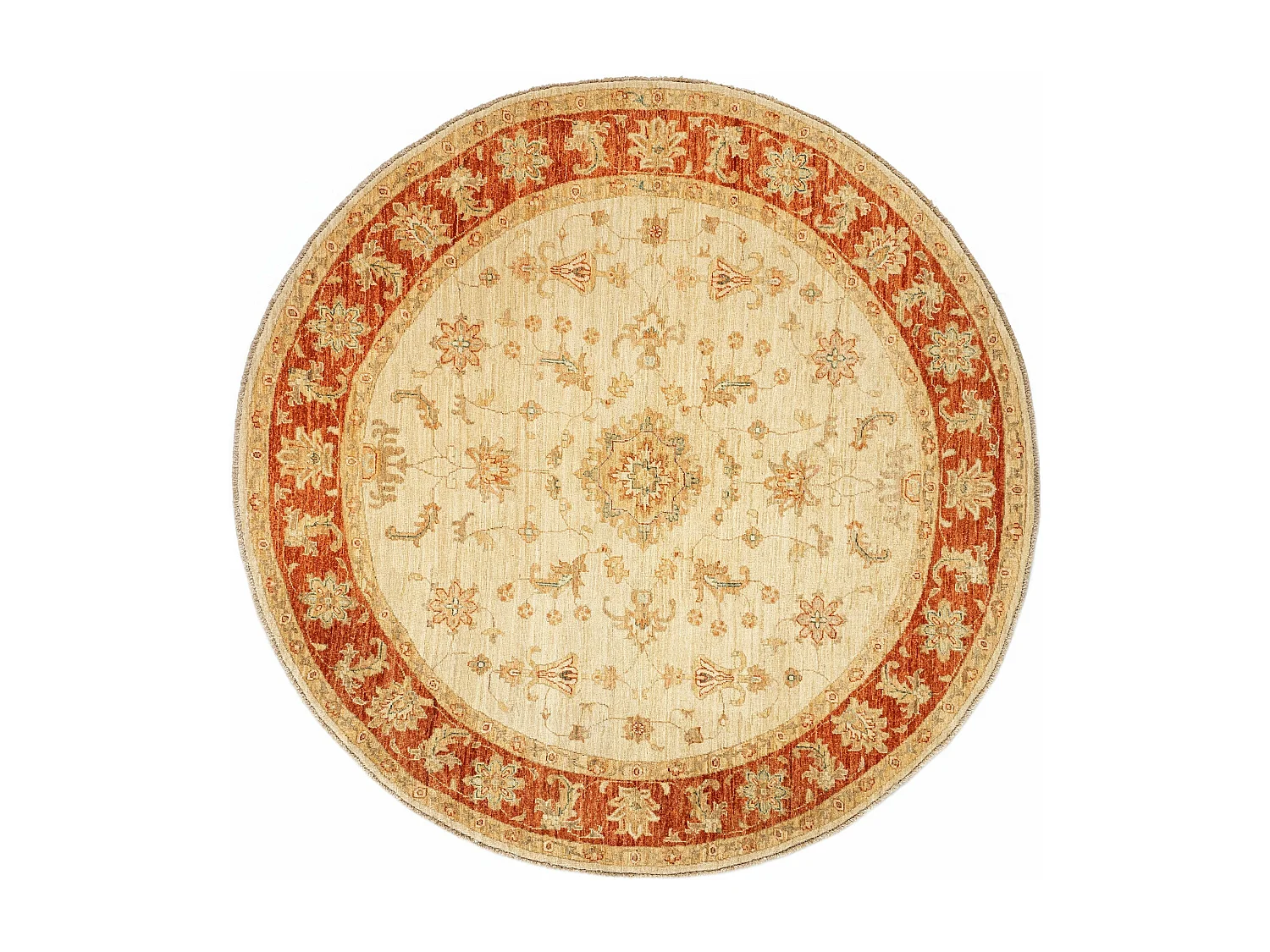 Tapis de laine 200x202 beige Kaizar