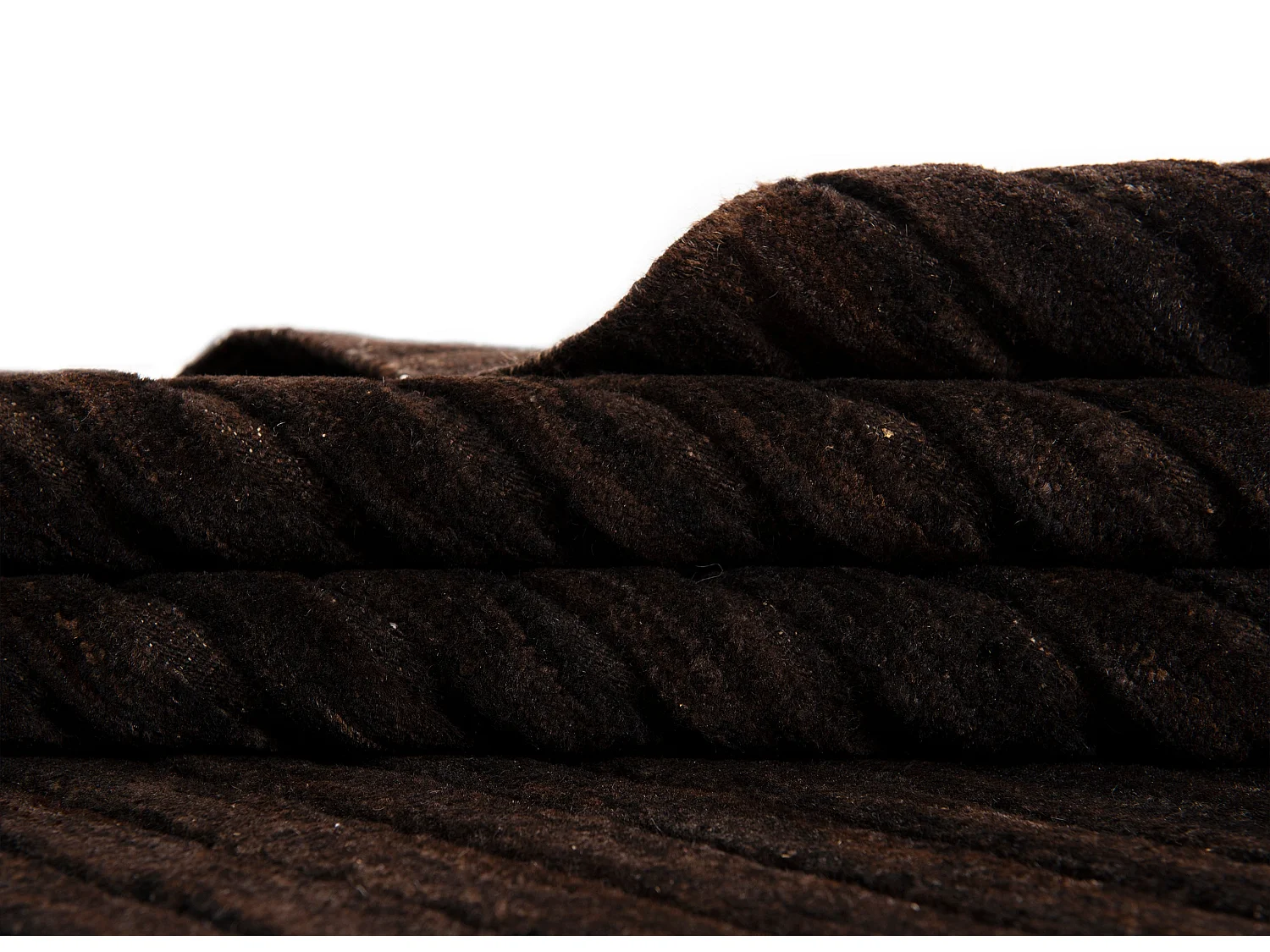 Tapis de laine 174x239 noir Juma