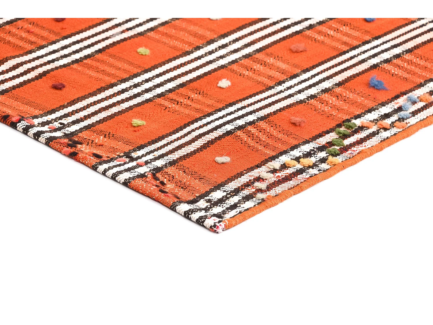 Wollteppich 143x197 Orange Jajim