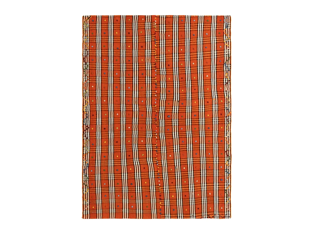 Tapis de laine 143x197 orange Jajim