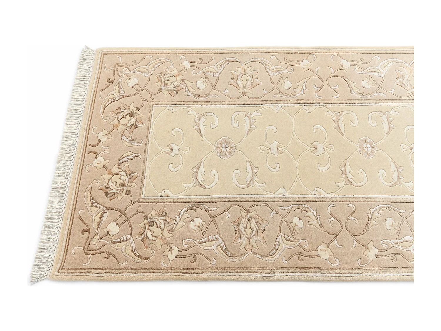 Tappeto per corridoio in lana 81x290 beige Darya