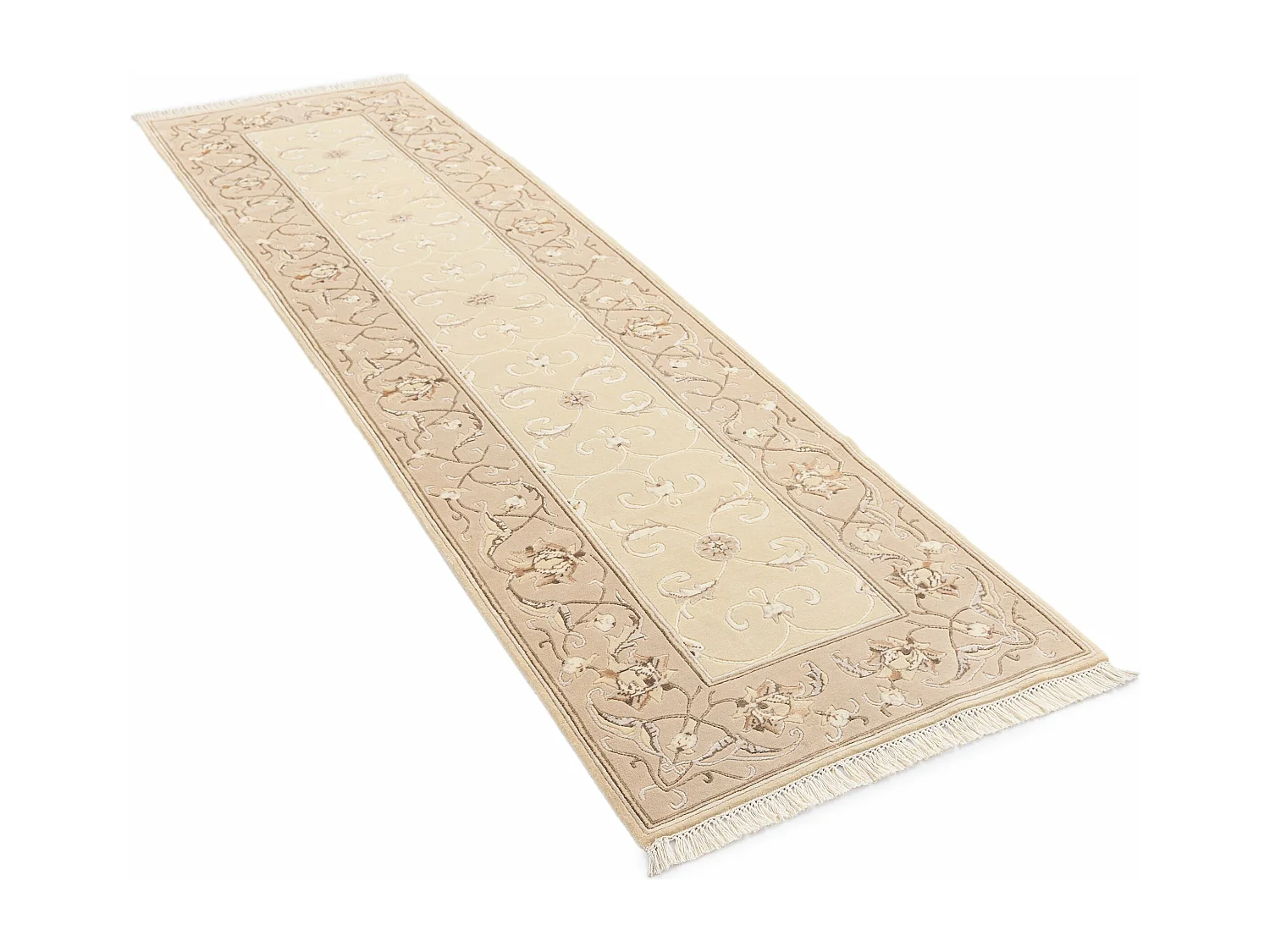 Tapis de couloir en laine 81x290 beige Darya