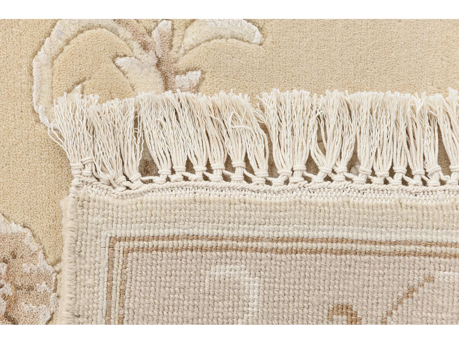 Tapis de couloir en laine 81x290 beige Darya