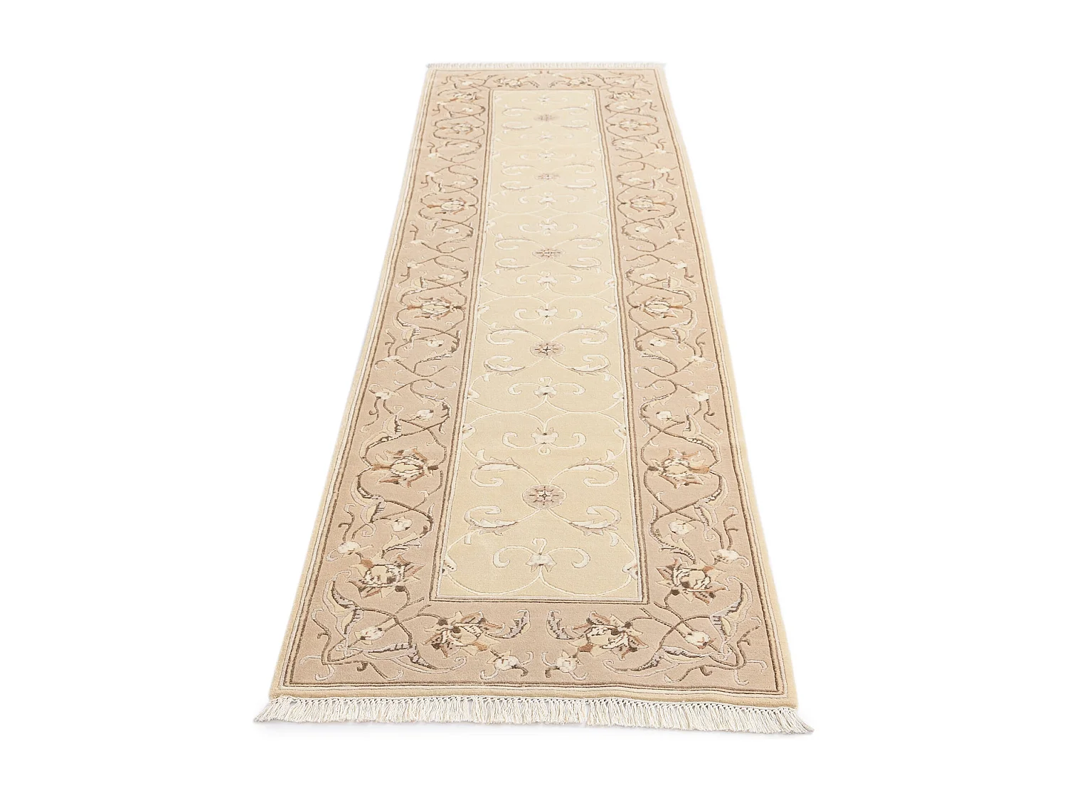 Tapis de couloir en laine 81x290 beige Darya