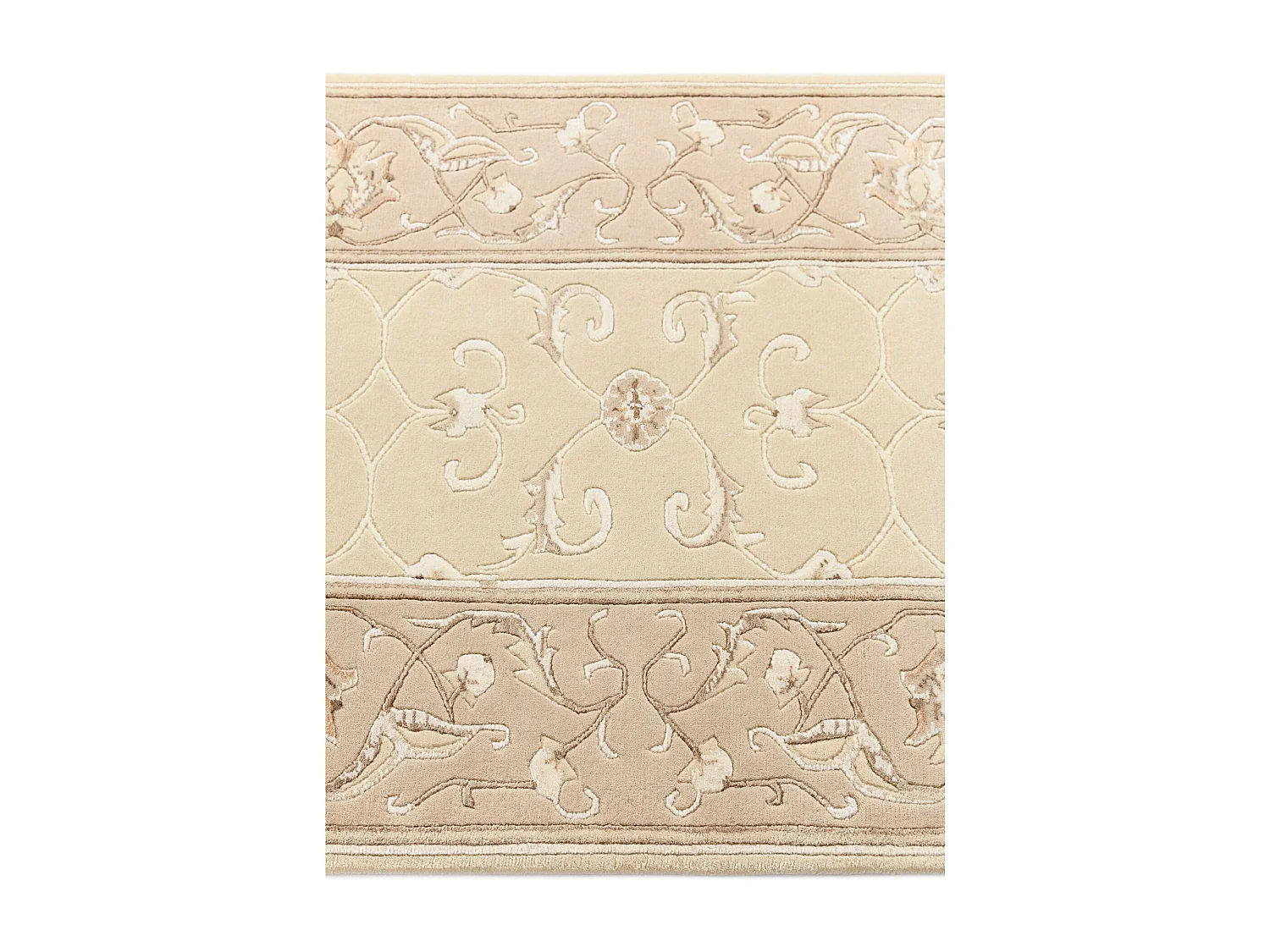 Tapis de couloir en laine 81x290 beige Darya