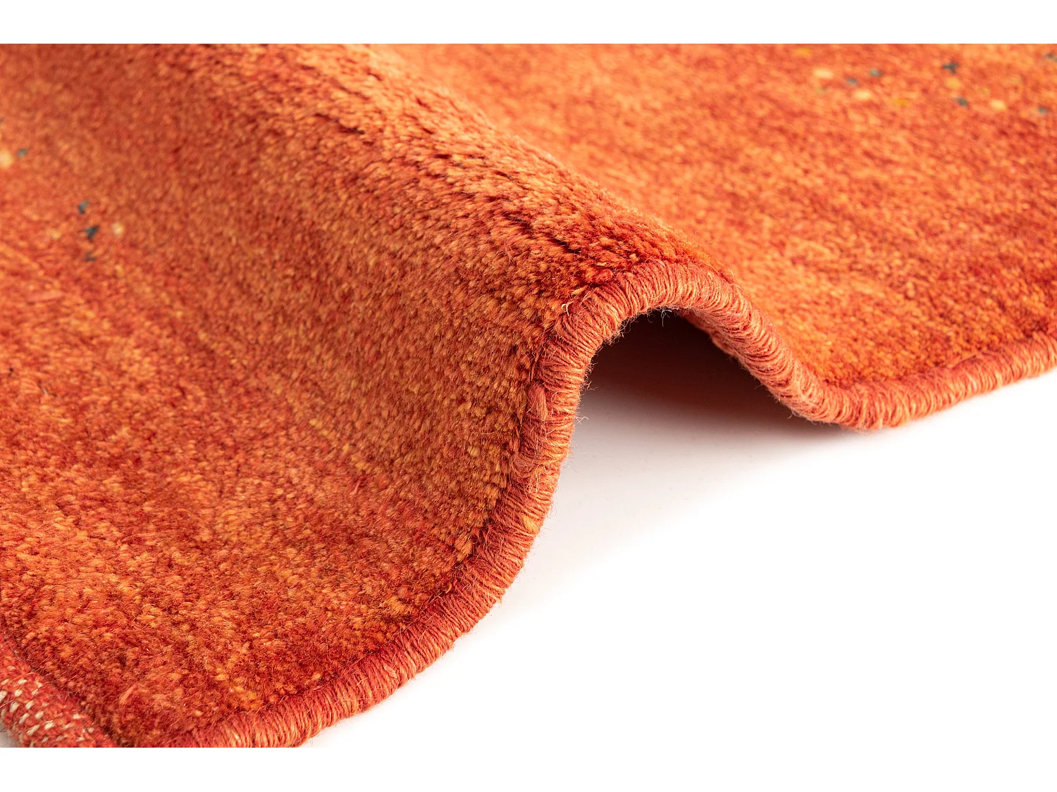 Tapis de laine 45x50 orange Gabbeh