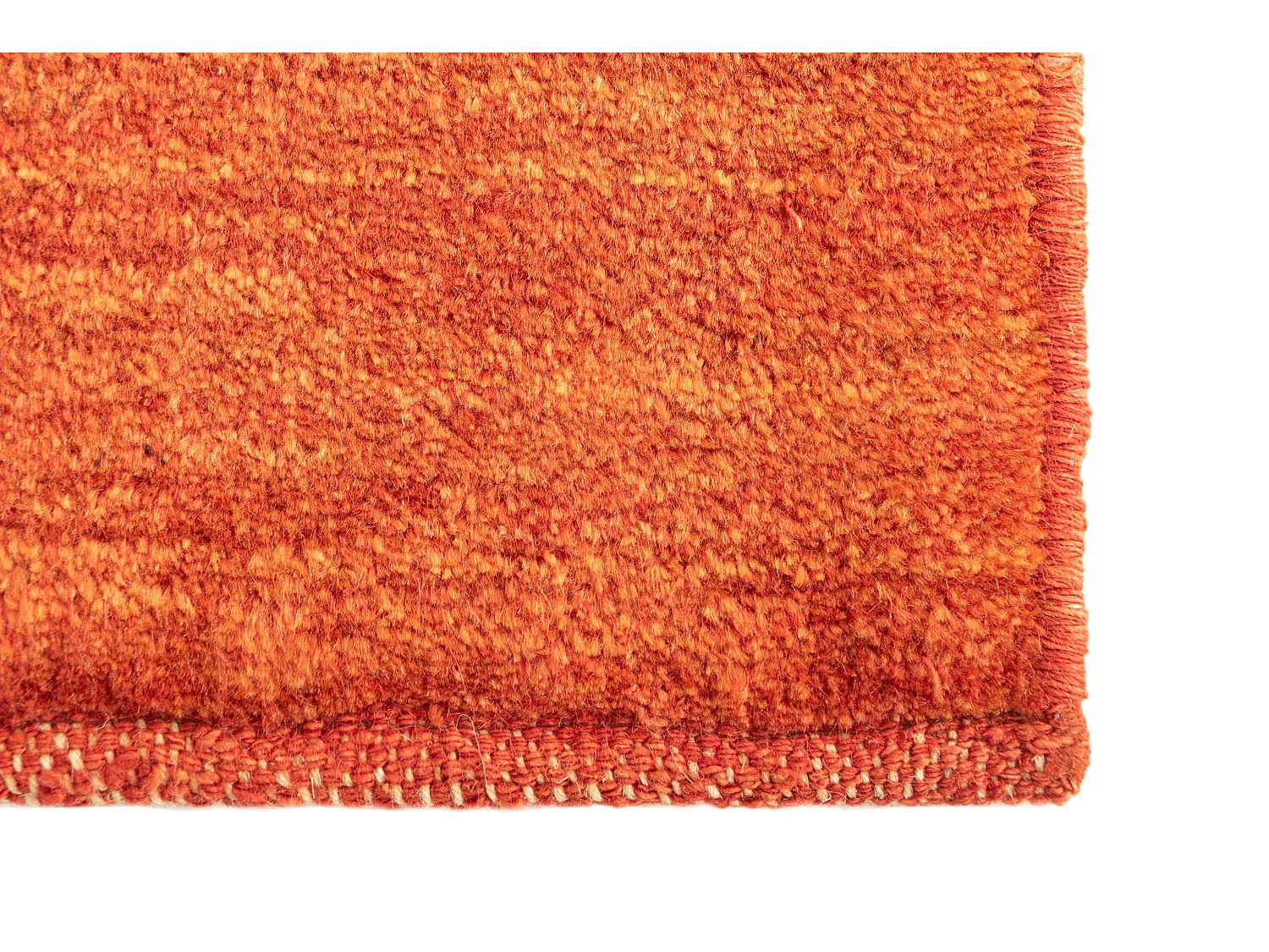 Tapis de laine 45x50 orange Gabbeh