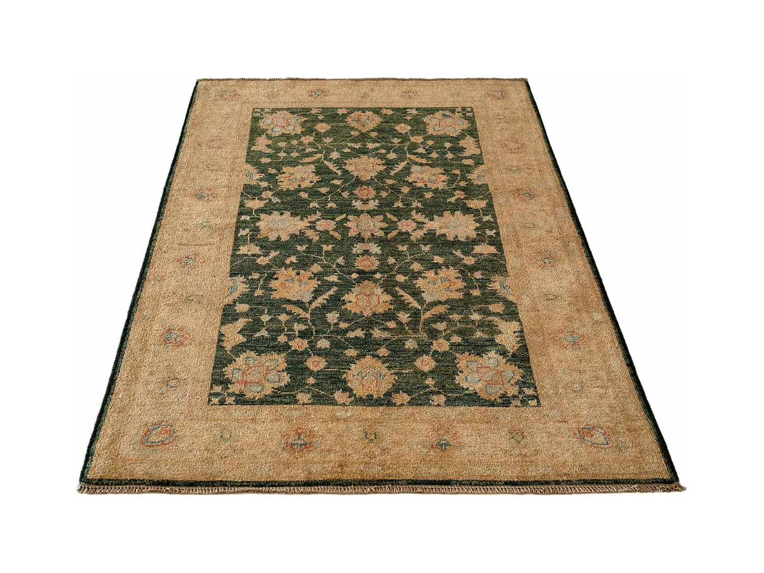 Tapis de laine 104x147 vert Ziegler
