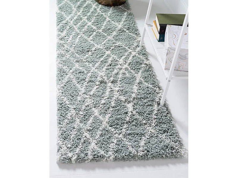 Tapis shaggy 62x120 vert Lachen Fence