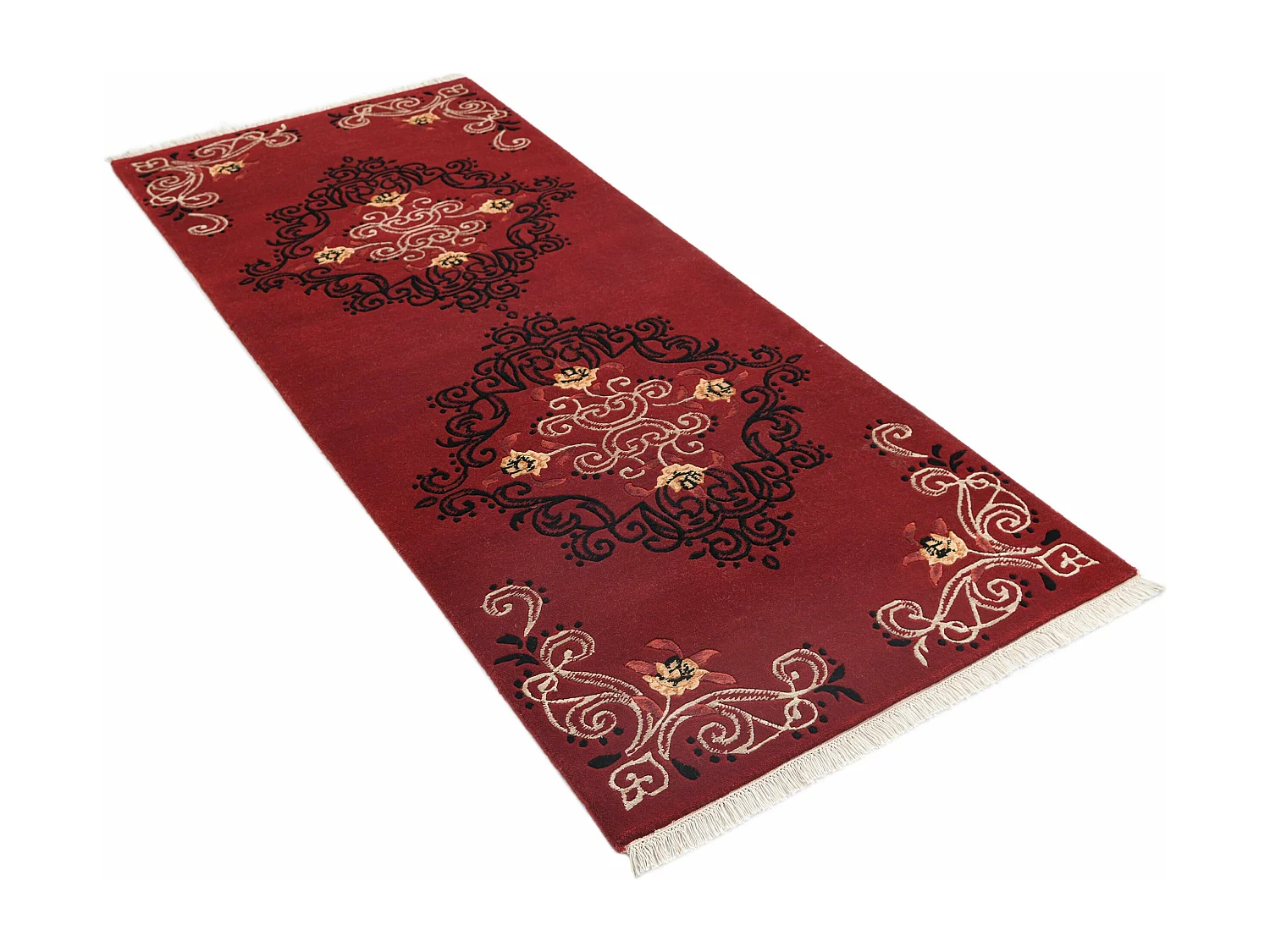 Tapis de couloir en laine 84x198 rouge Darya