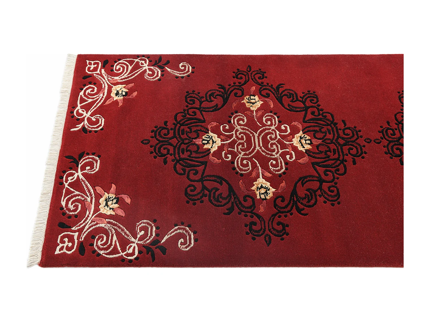 Tapis de couloir en laine 84x198 rouge Darya