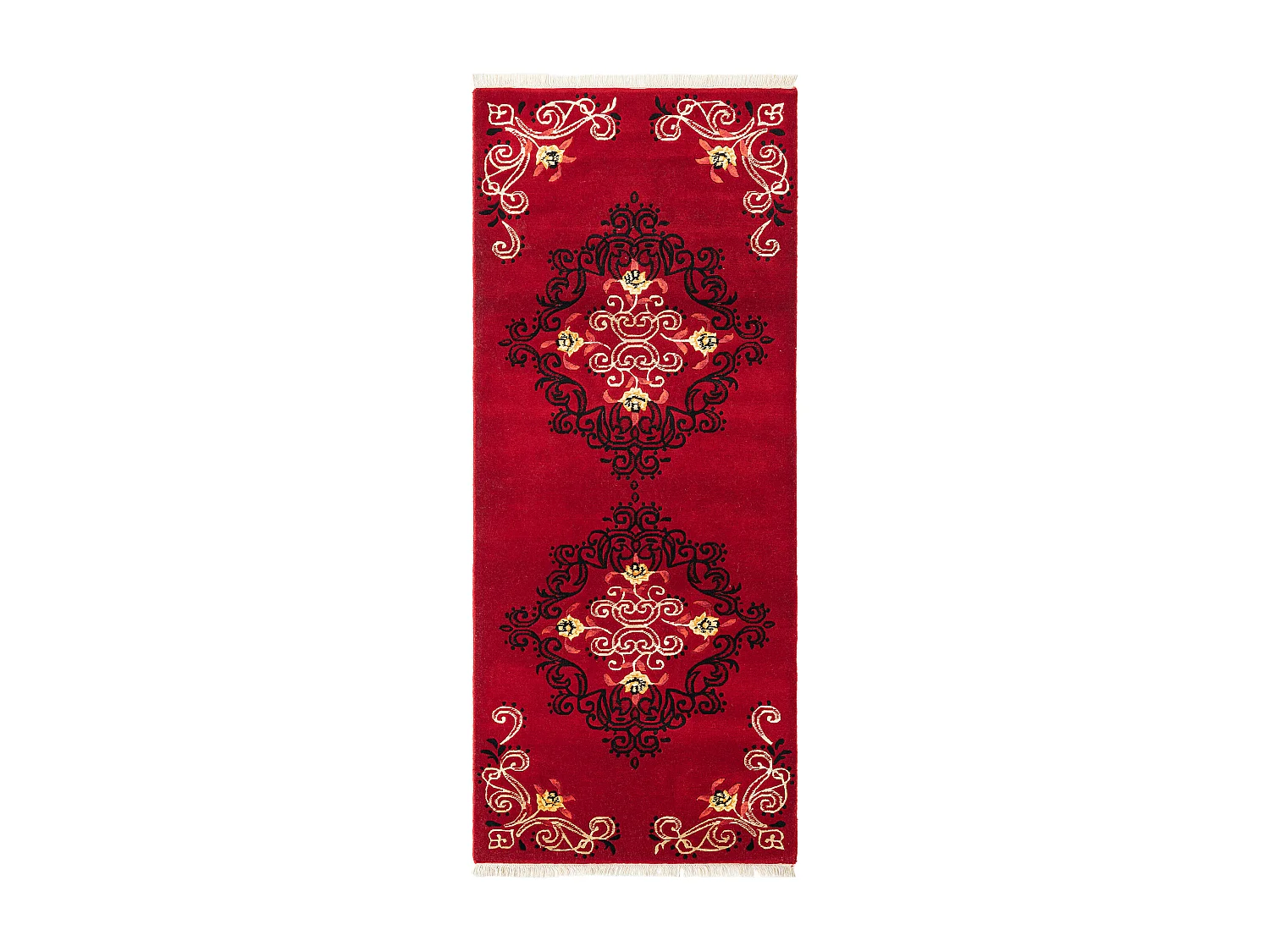 Tapis de couloir en laine 84x198 rouge Darya