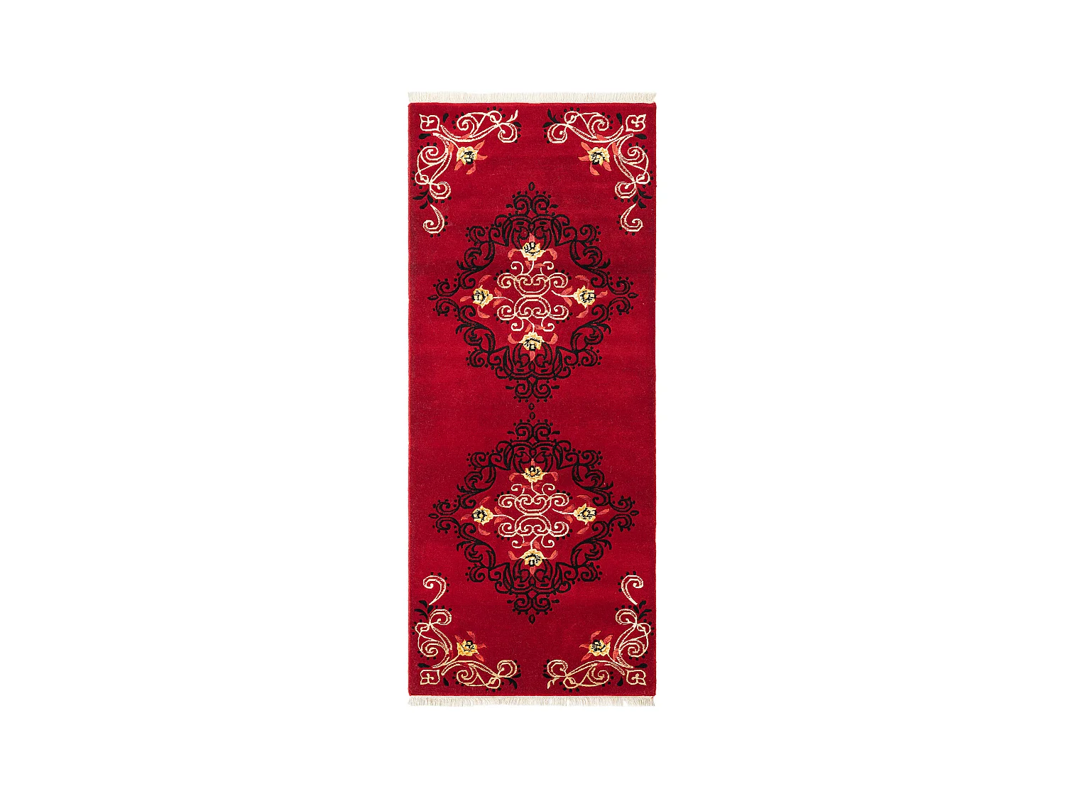 Tapis de couloir en laine 84x198 rouge Darya