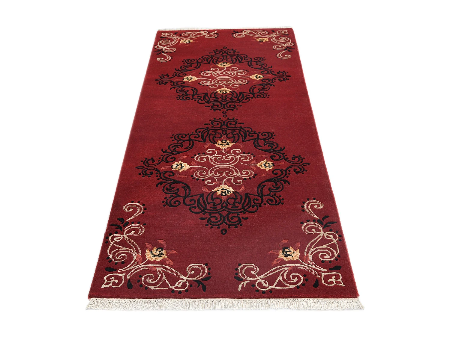 Tapis de couloir en laine 84x198 rouge Darya