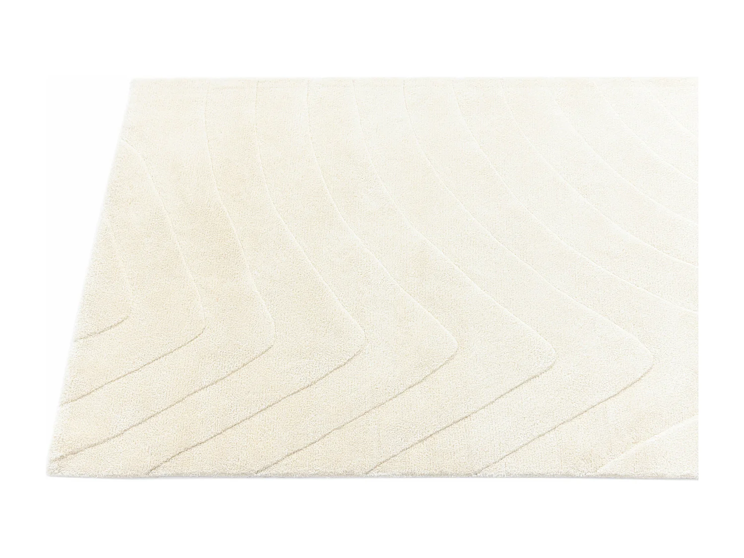 Läufer-Wollteppich 84x389 Beige Darya