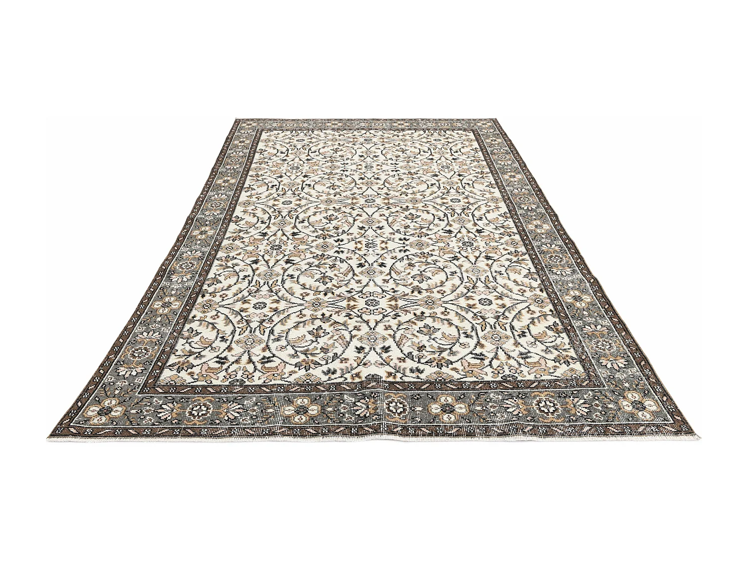 Wollteppich 178x290 Beige Ultra Vintage