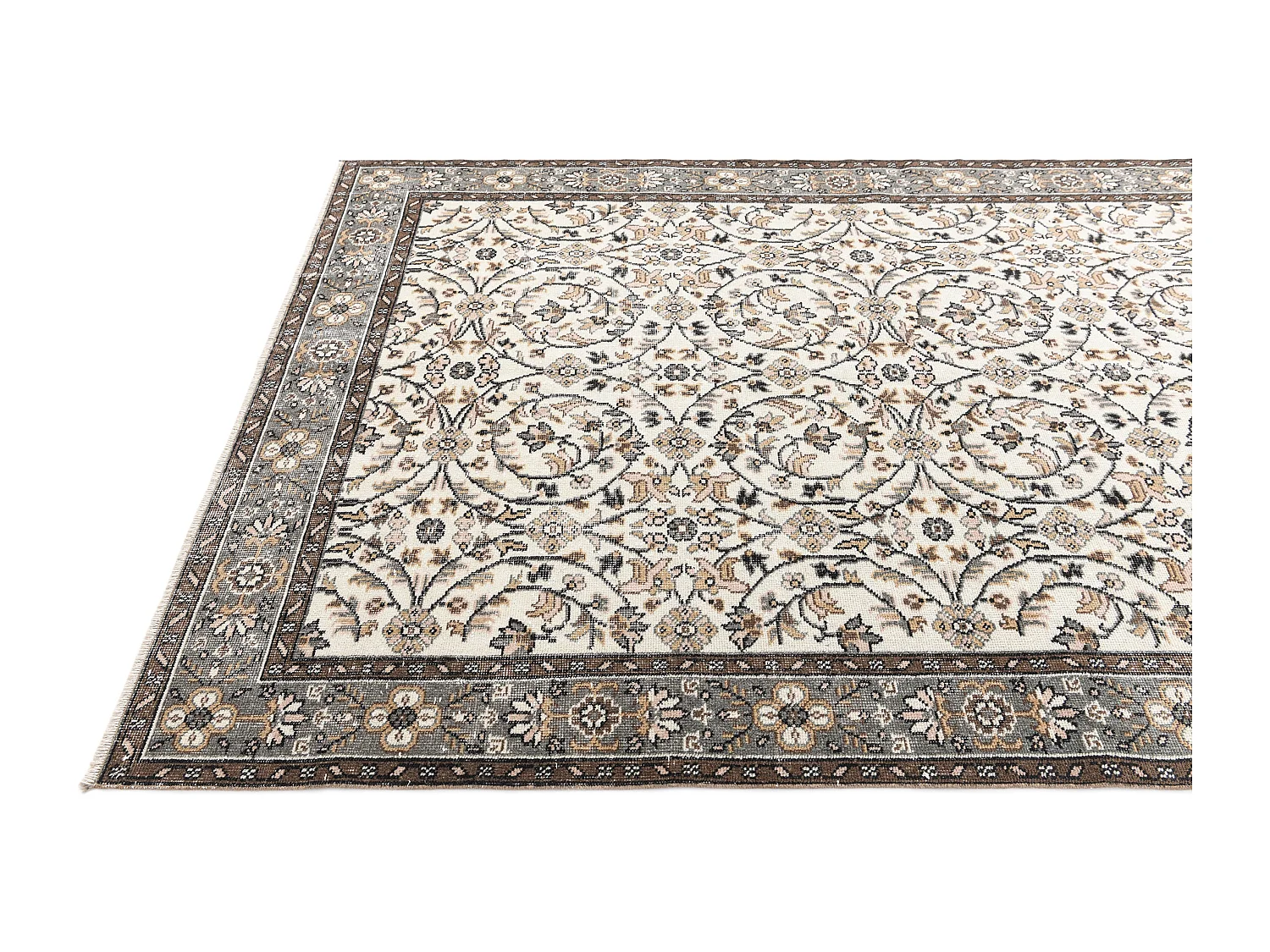 Wollteppich 178x290 Beige Ultra Vintage