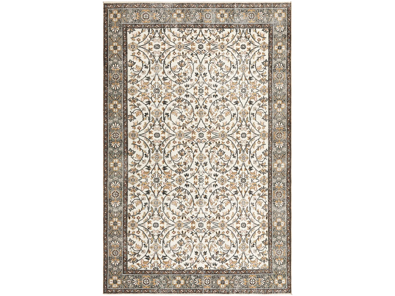 Wollteppich 178x290 Beige Ultra Vintage