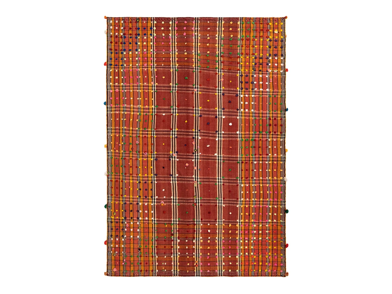 Tapis de laine 152x221 rouge Jajim