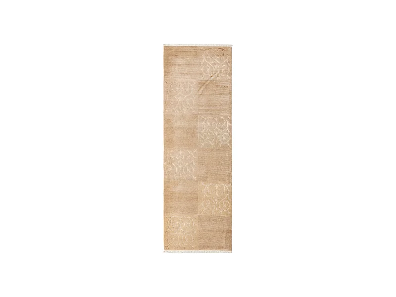 Tapis de couloir en laine 99x297 brun Darya