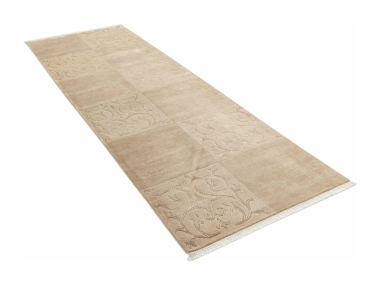 Läufer-Wollteppich 99x297 Braun Darya