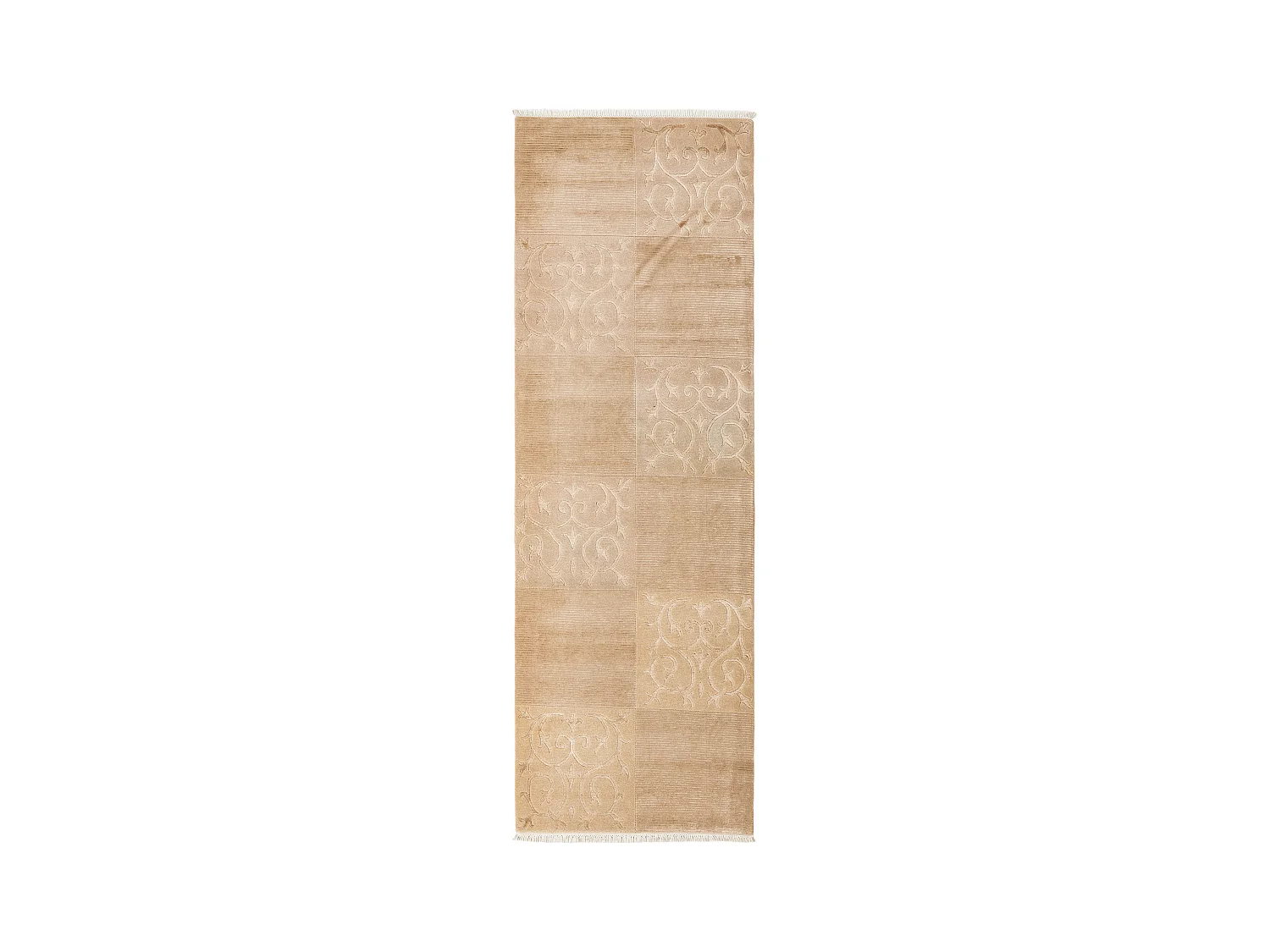 Tapis de couloir en laine 99x297 brun Darya