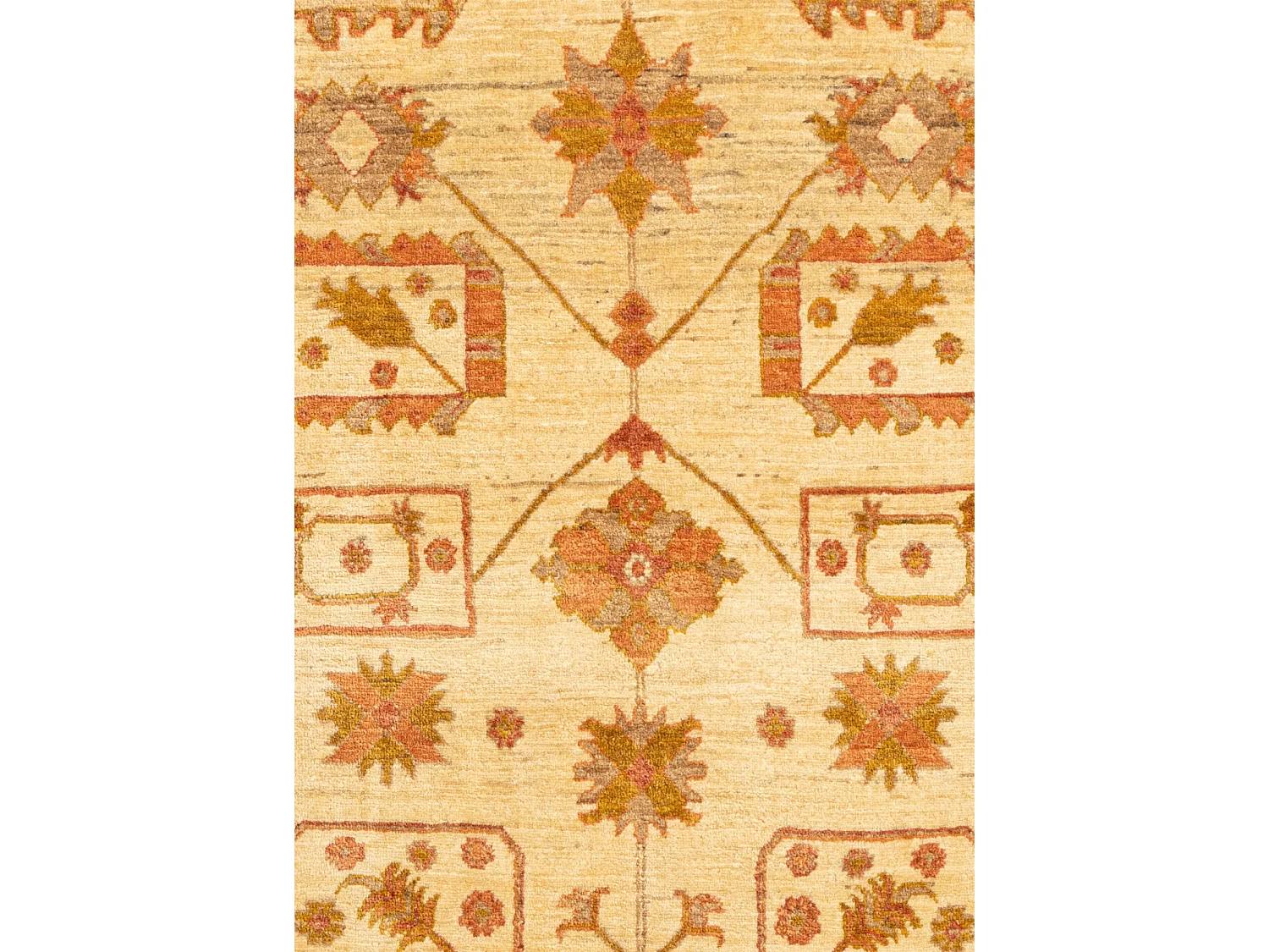 Tapis de laine 110x166 brun Kashkuli
