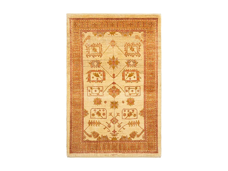 Tapis de laine 110x166 brun Kashkuli