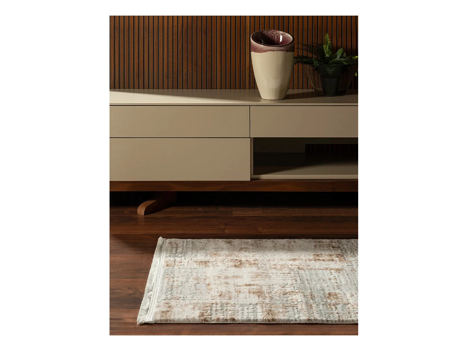Tapis 62x185 beige Davos Miracle