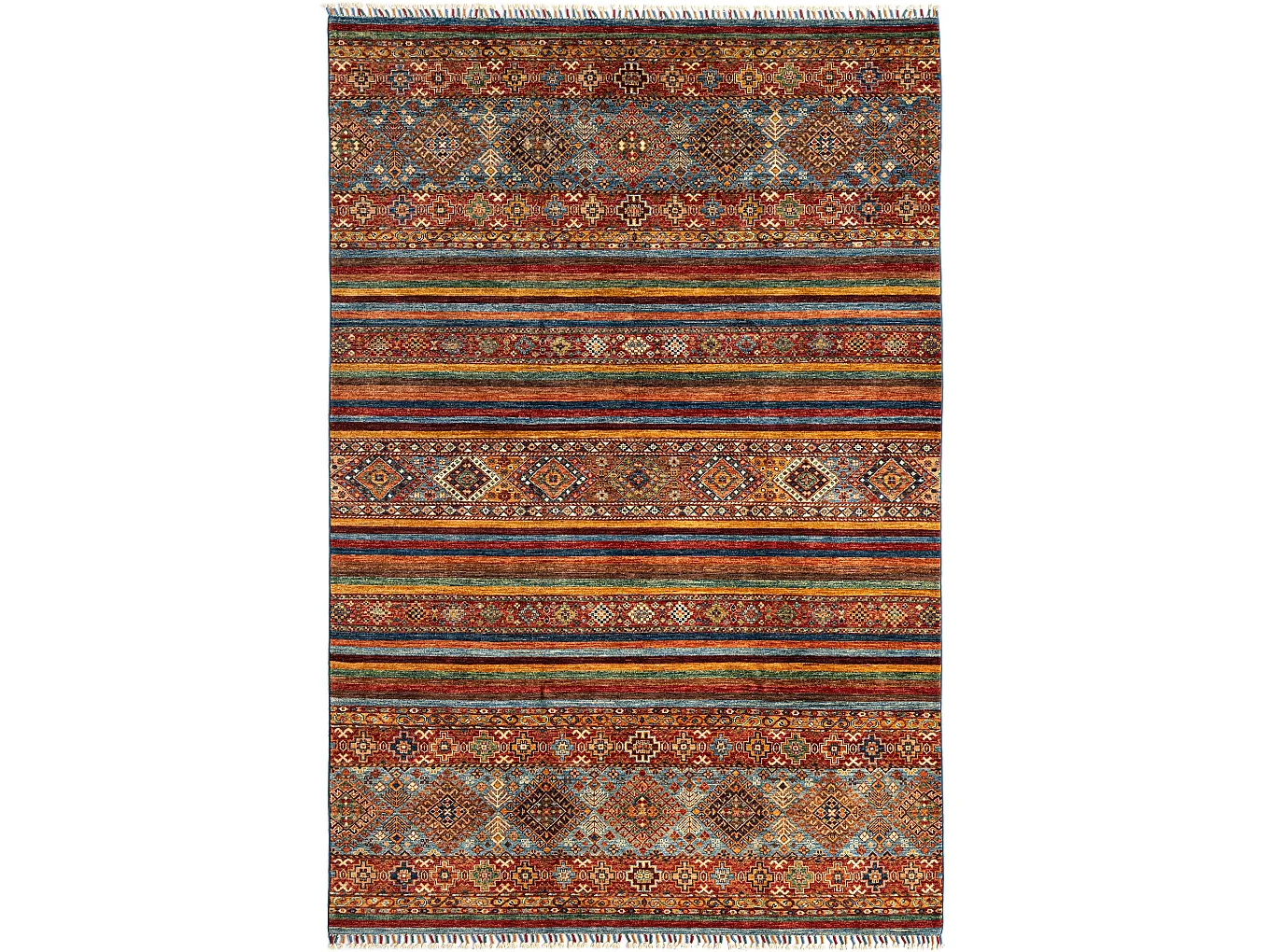 Tappeto in lana 181x275 rosso Torkman