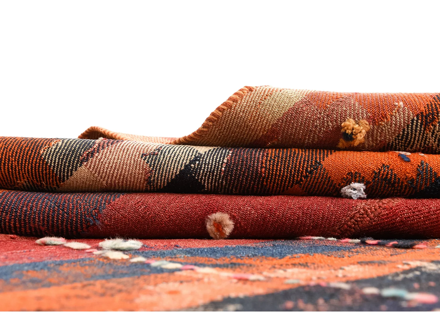 Tapis de laine 135x184 rouge Jajim