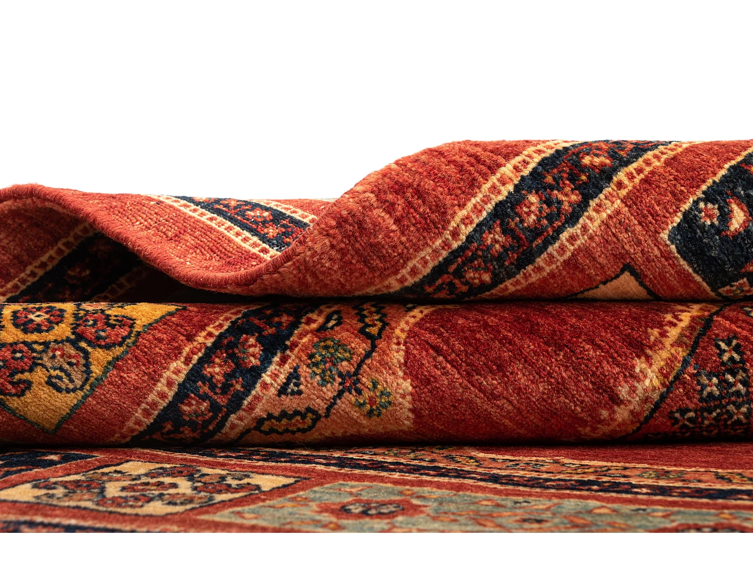 Tapis de laine 108x151 rouge Kashkuli