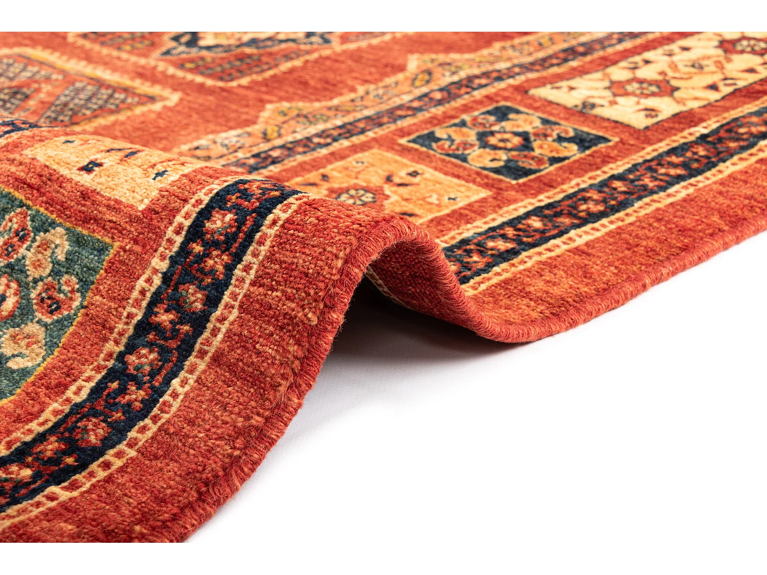 Tapis de laine 108x151 rouge Kashkuli