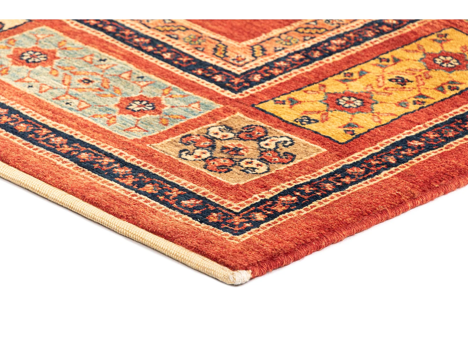 Tapis de laine 108x151 rouge Kashkuli