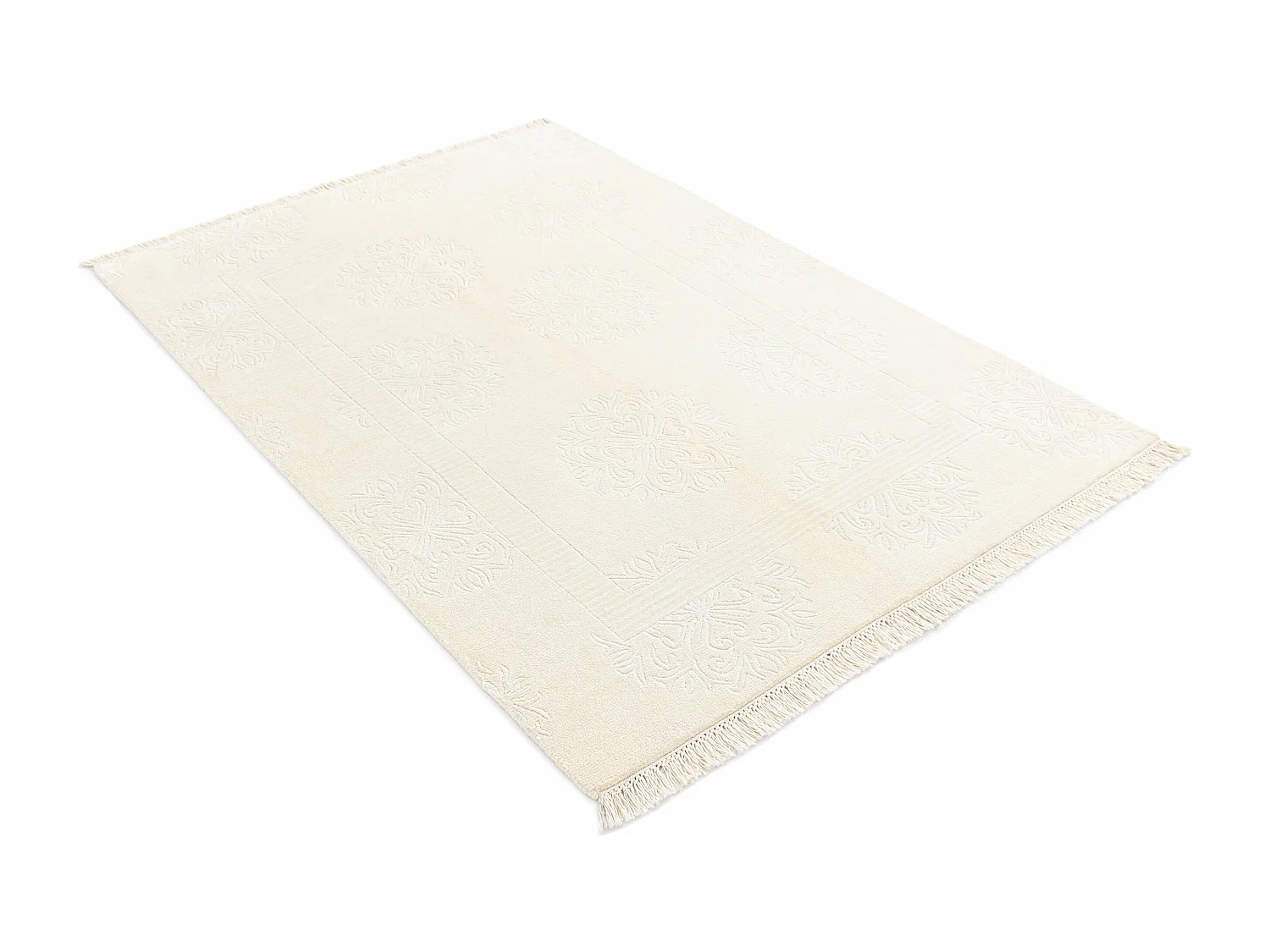 Wollteppich 122x180 Beige Darya