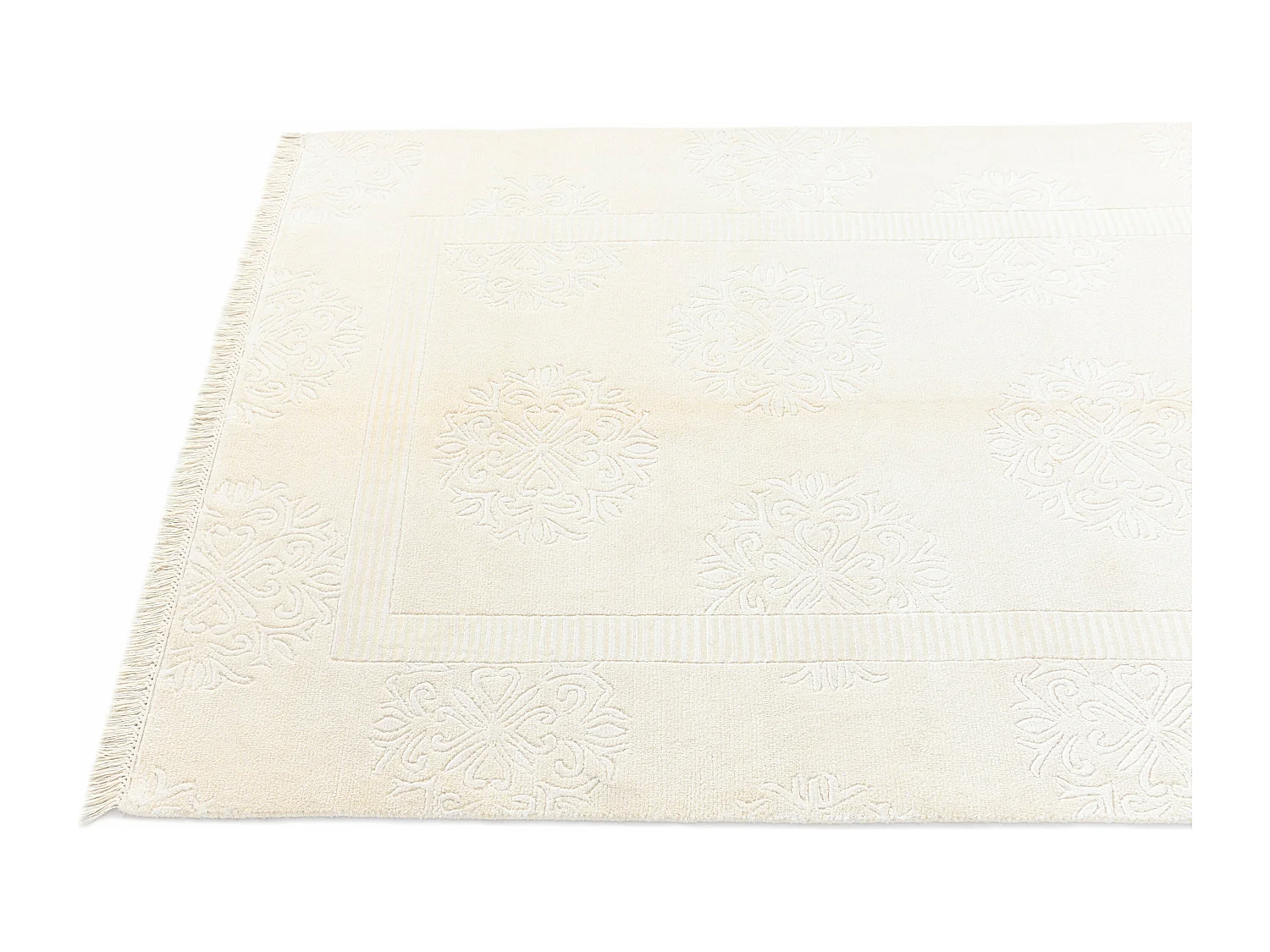 Wollteppich 122x180 Beige Darya