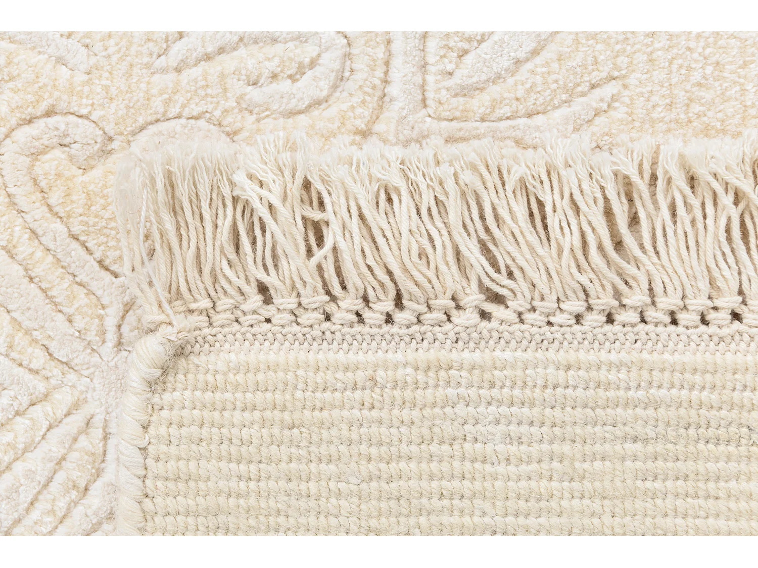 Wollteppich 122x180 Beige Darya