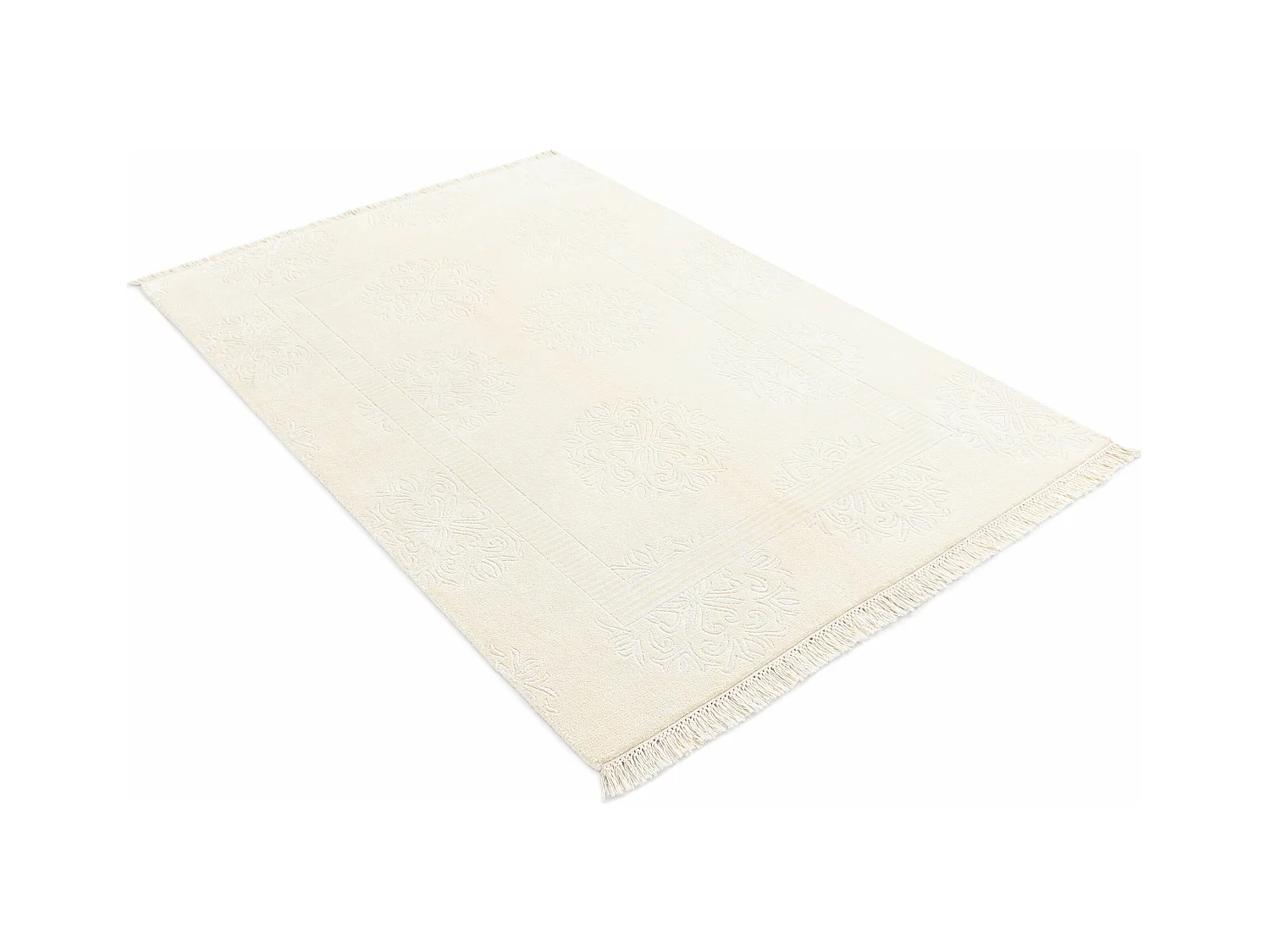 Wollteppich 122x180 Beige Darya
