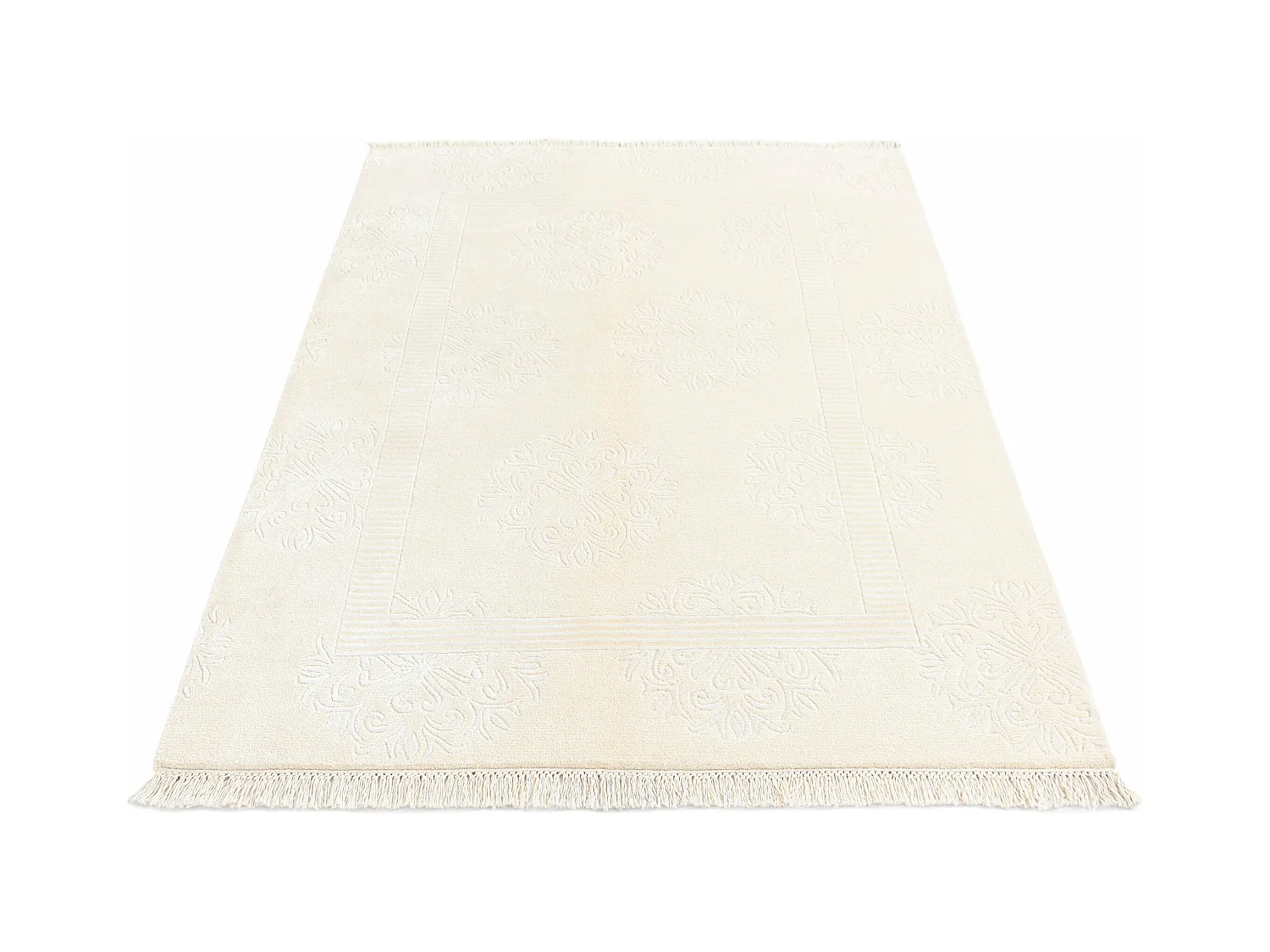 Wollteppich 122x180 Beige Darya