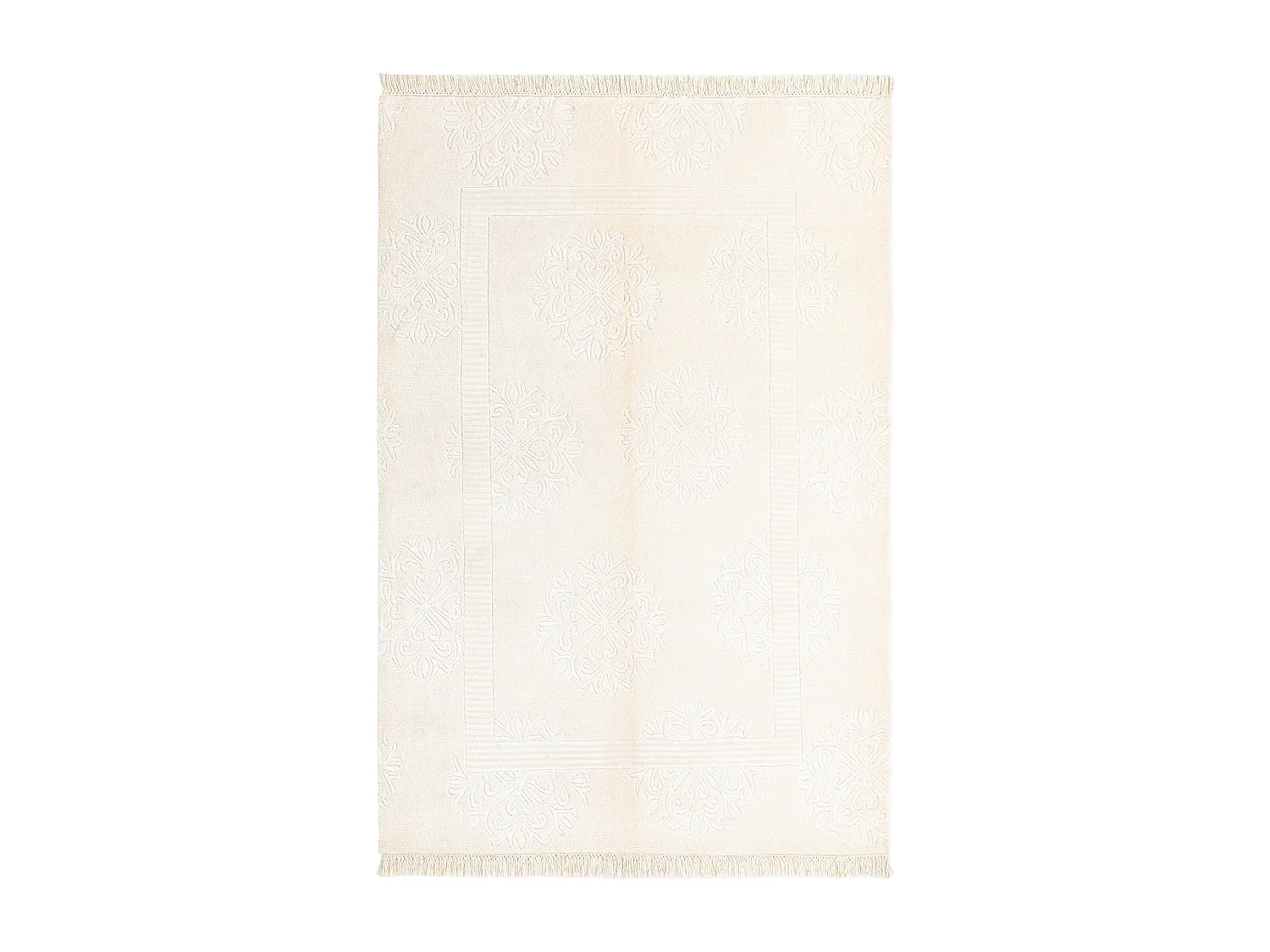 Tapis de laine 122x180 beige Darya