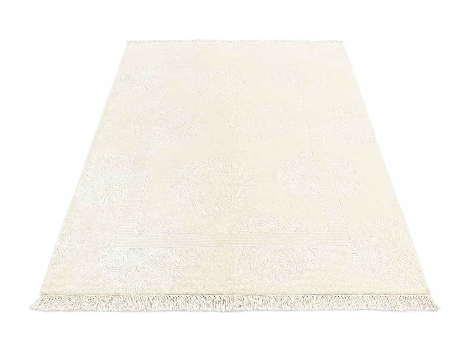 Tapis de laine 122x180 beige Darya