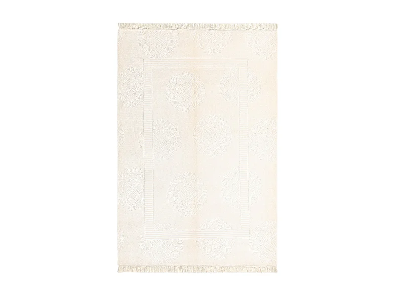 Tapis de laine 122x180 beige Darya