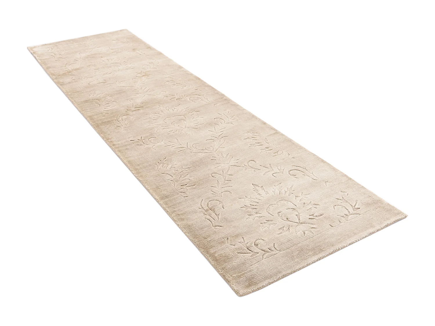 Läufer-Wollteppich 81x292 Braun Darya