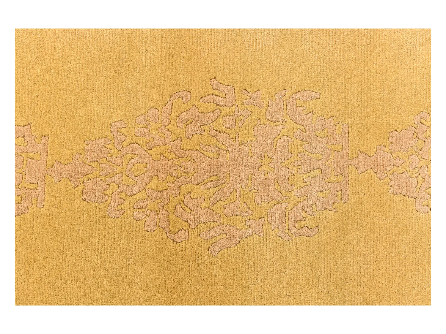 Läufer-Wollteppich 76x170 Gelb Darya