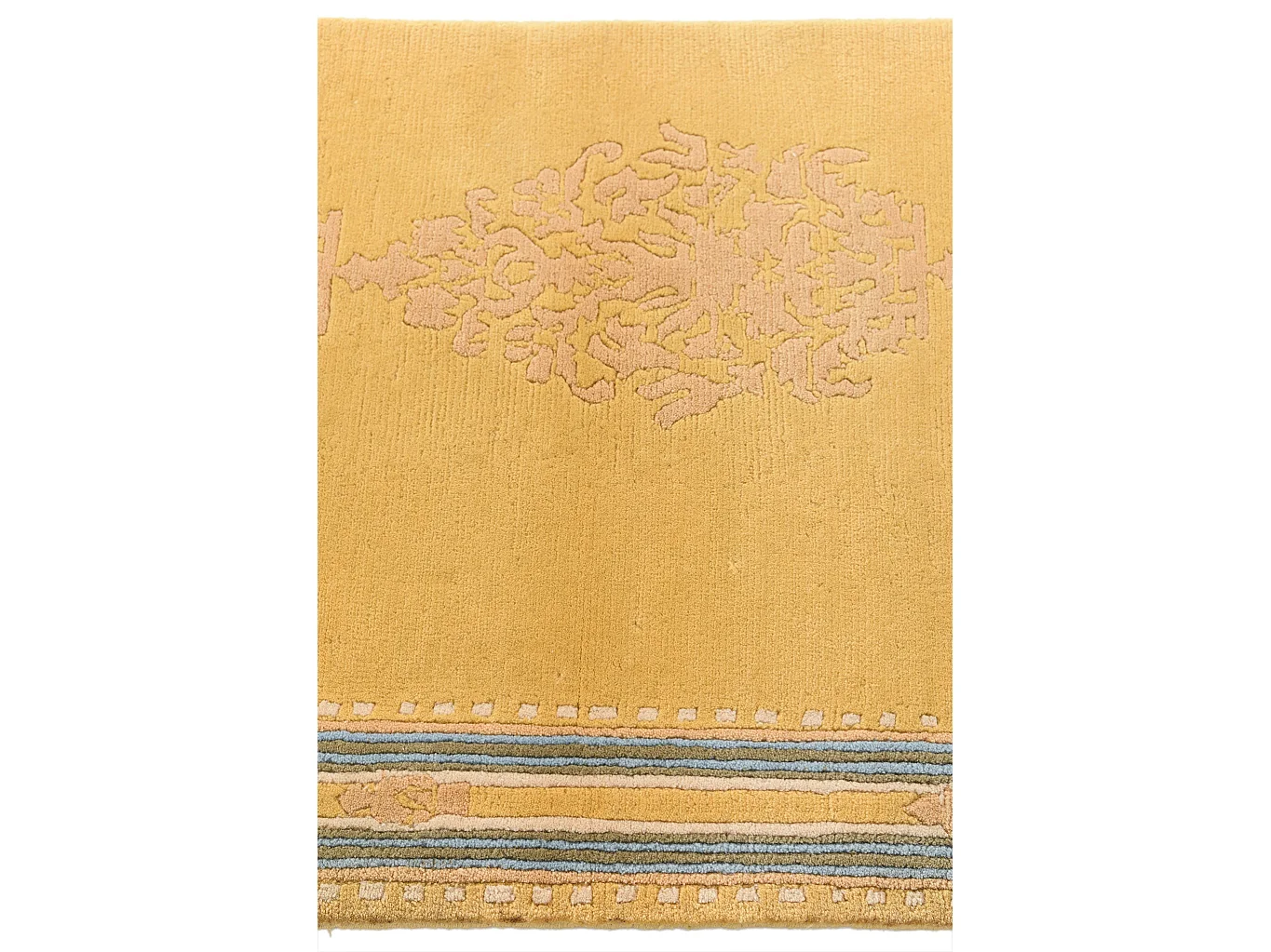 Tapis de couloir en laine 76x170 jaune Darya