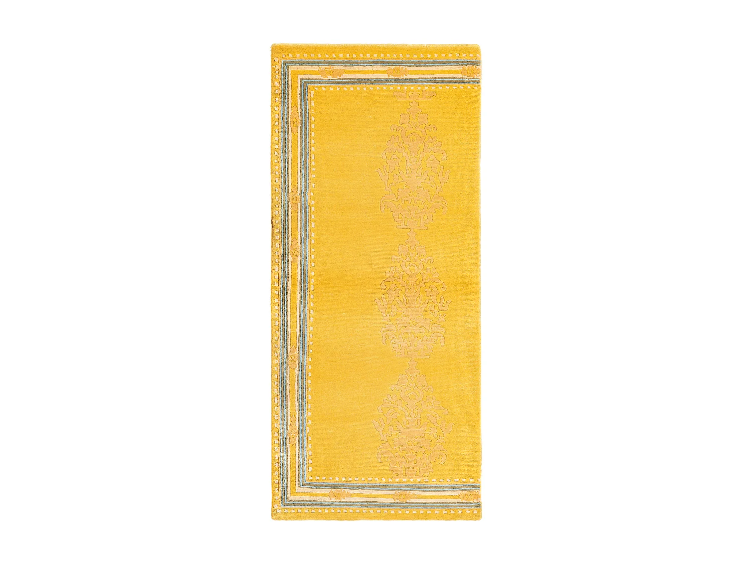 Tapis de couloir en laine 76x170 jaune Darya