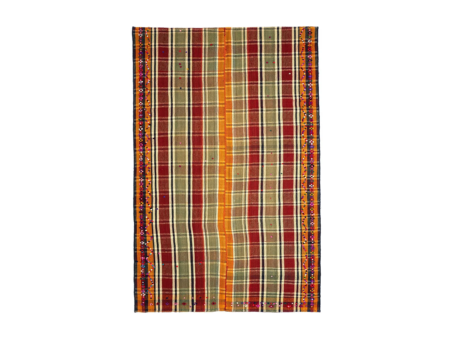 Wollteppich 166x261 Orange Jajim