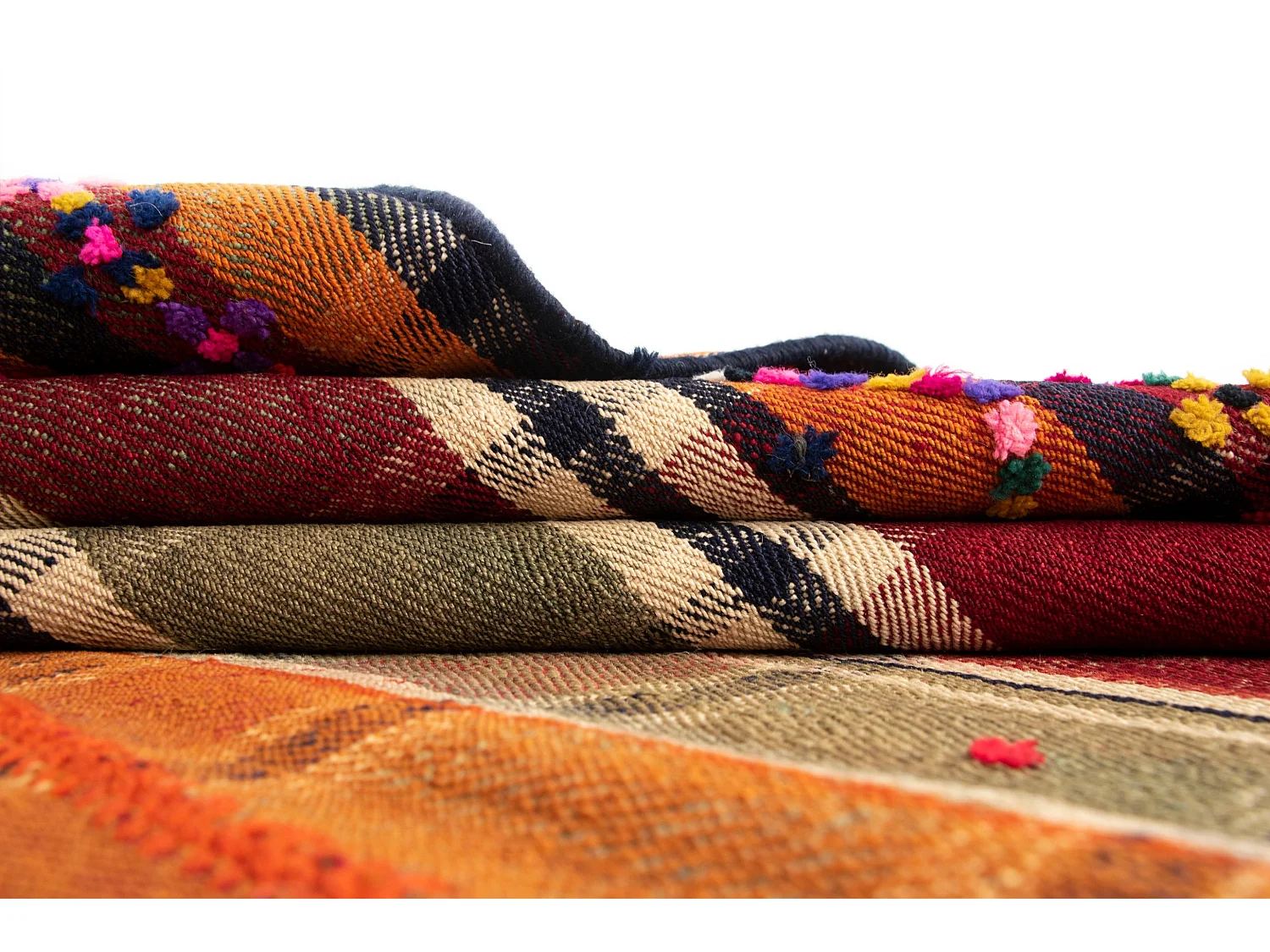 Wollteppich 166x261 Orange Jajim