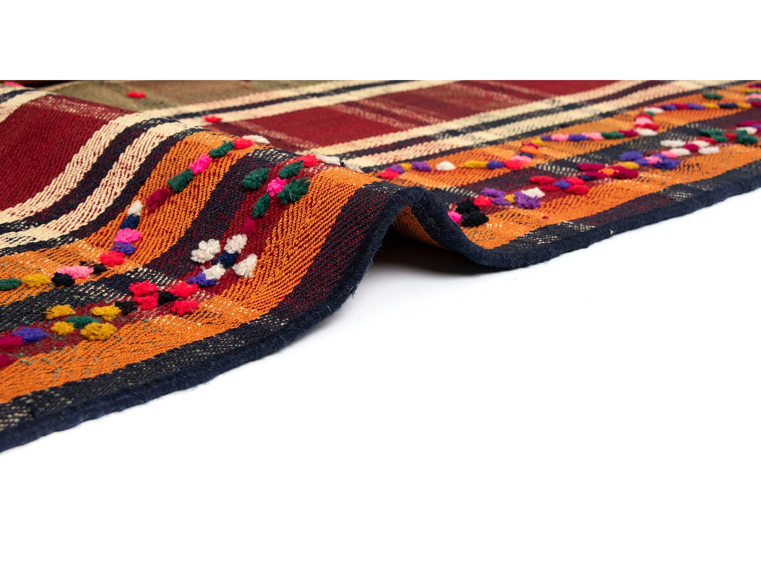 Wollteppich 166x261 Orange Jajim